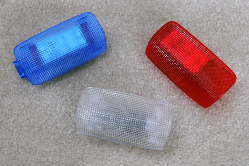 画像1: ＬＥＤカーテシイルミネーション（ドアランプ）／クリアレンズ＋LED専用基盤セット