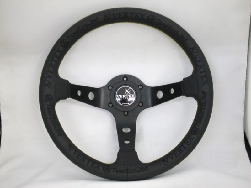 画像1: VERTEXステアリング 「KING OF VERTEX(キングオブヴェルテックス)Leather」90mmDEEP/33φ/Leather