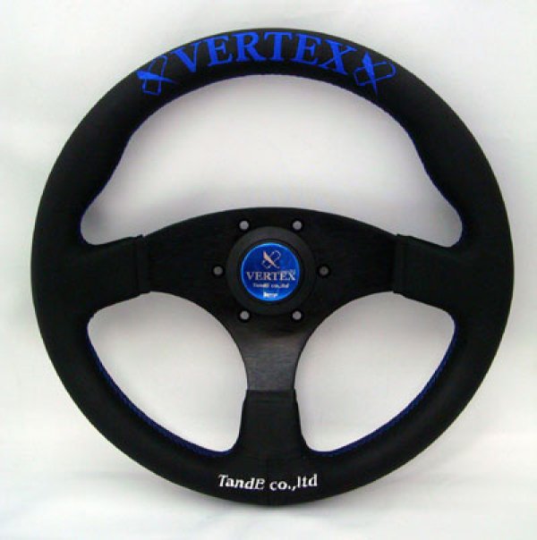 画像1: VERTEXステアリング 「VERTEX FLAT TYPE（フラットタイプ）BLUE」 フラット/32.5φ (1)