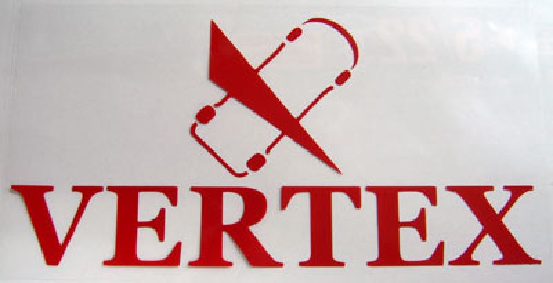 画像1: VERTEX切り文字ステッカー W120mm