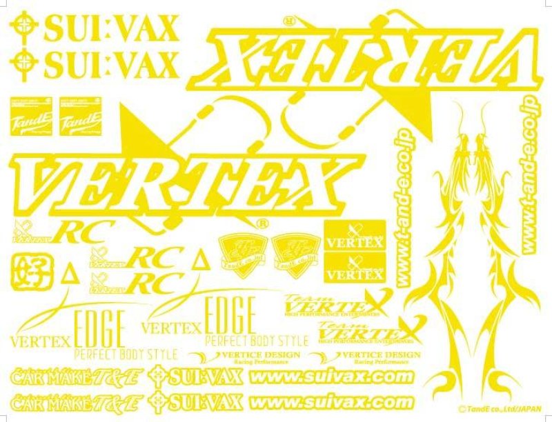 画像2: VERTEX-RC ステッカー 限定カラー (2)