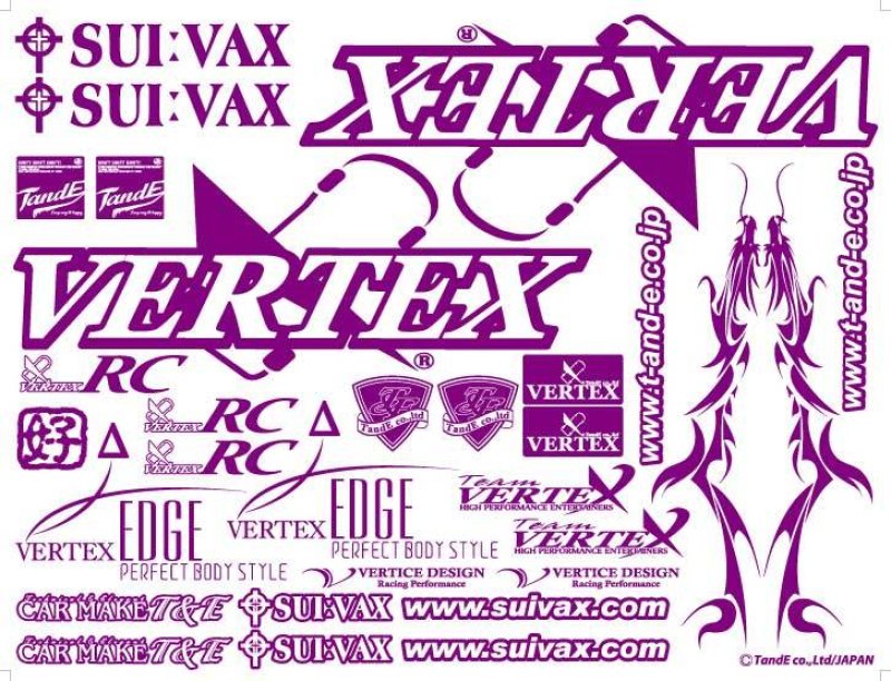 画像1: VERTEX-RC ステッカー 限定カラー (1)