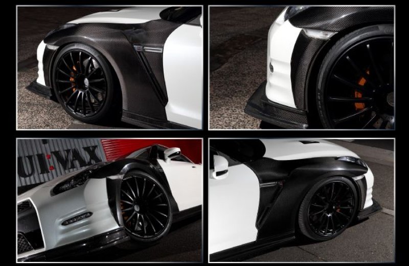 画像1: 【R VERTEX】GT-R R35 フロントワイドフェンダー