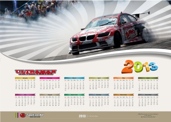 画像2: 2013 ULTRAMAN with Team VERTEX A2カレンダー (2)