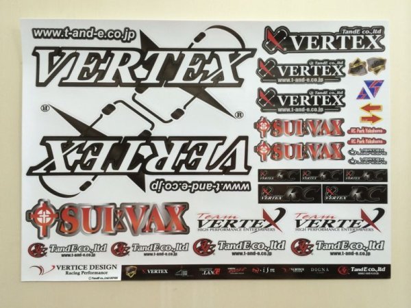 画像1: 【VERTEX-RC】ステッカー Ver.3 (1)