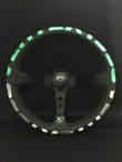 画像1: VERTEX ステアリング「VERTEX 1996 GREEN」90mmDEEP/35φ (1)