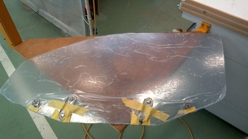 画像2: １８０ＳＸ用　両面耐候処理済ポリカーボネイト製ドアガラス片側（４ｍｍ厚） (2)