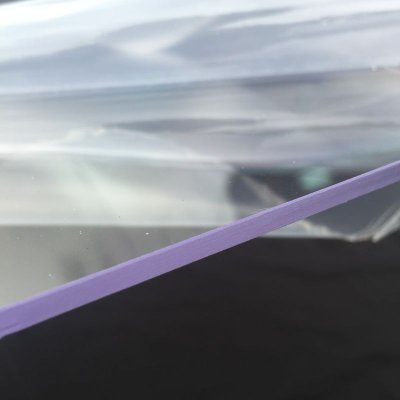 画像1: １８０ＳＸ用　両面耐候処理済ポリカーボネイト製リヤサイドガラス　片側（４ｍｍ厚）