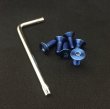 画像10: VERTEX STEERING TITANIUM TORX BOLT　 6 PICE SET（ヘッド トルクスタイプ　専用レンチ付）チタントルクスボルト (10)