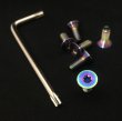 画像8: VERTEX STEERING TITANIUM TORX BOLT　 6 PICE SET（ヘッド トルクスタイプ　専用レンチ付）チタントルクスボルト (8)
