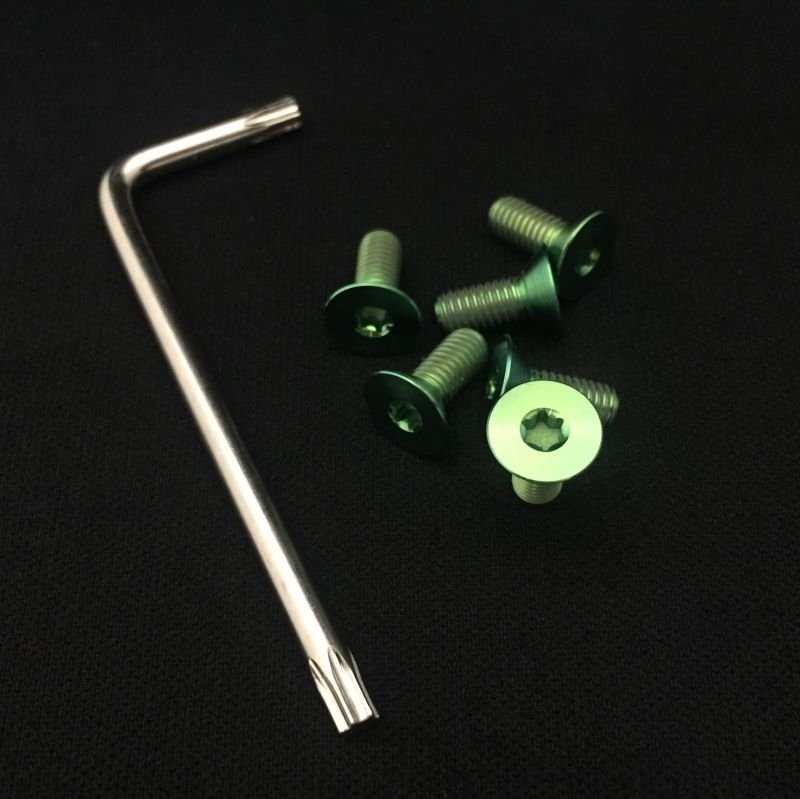 画像9: VERTEX STEERING TITANIUM TORX BOLT　 6 PICE SET（ヘッド トルクスタイプ　専用レンチ付）チタントルクスボルト (9)