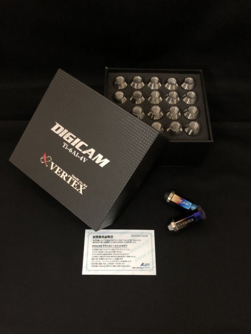 画像2: VERTEX 64 TITANIUM WHEEL NUTS（ヴェルテックス　６４チタンホイールナット）  (2)