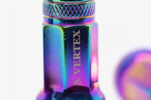 画像7: 〔オーロラ ローレット加工〕VERTEX CHROMORY RACING NUT/ヴェルテックス クロモリ レーシングナット (7)