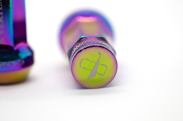画像6: 〔オーロラ ローレット加工〕VERTEX CHROMORY RACING NUT/ヴェルテックス クロモリ レーシングナット (6)