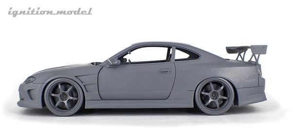 画像9: VERTEX EDGE S15 SILVIA  ブラック、カーボンボンネット仕様(1/18 Scale) (9)