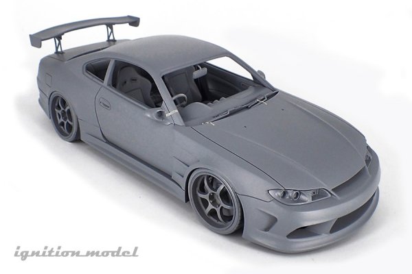 画像10: VERTEX EDGE S15 SILVIA  ブラック、カーボンボンネット仕様(1/18 Scale) (10)