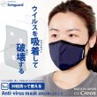画像1: [アンチウイルスマスク（通気口無タイプ）]ウイルスを吸着して破壊する（洗えて再利用可能）GSIクレオス［日本製］ (1)