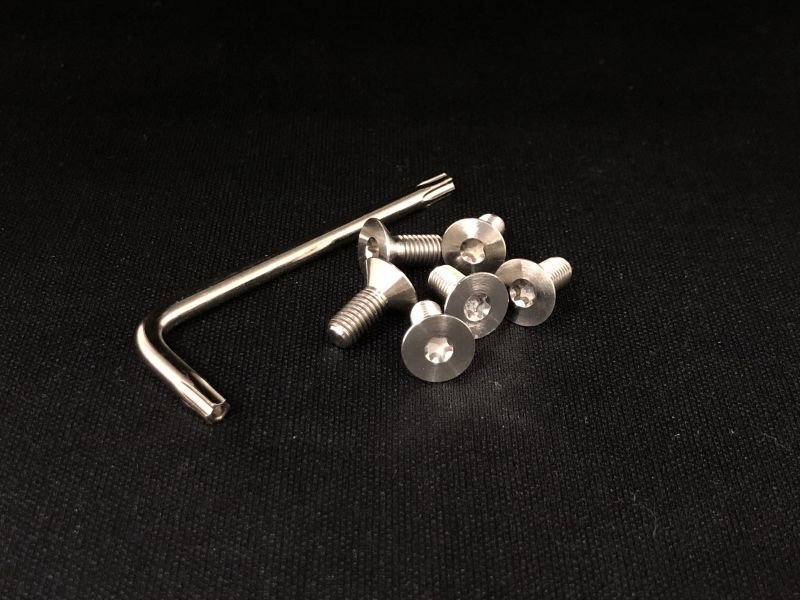 画像3: VERTEX STEERING TITANIUM TORX BOLT　 6 PICE SET（ヘッド トルクスタイプ　専用レンチ付）チタントルクスボルト