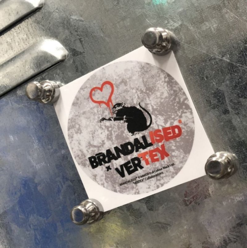 画像3: BRANDALISED x VERTEX Love Rat 抗ウイルスマスク(ラヴ ラット:バンクシーグラフティアート)