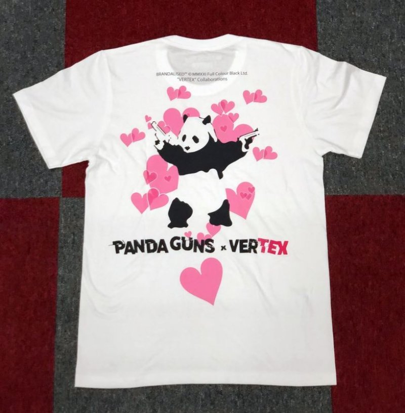 画像3: BRANDALISED x VERTEX  PANDA GUNS Tee（パンダ ガン：バンクシーグラフティアート）　 (3)