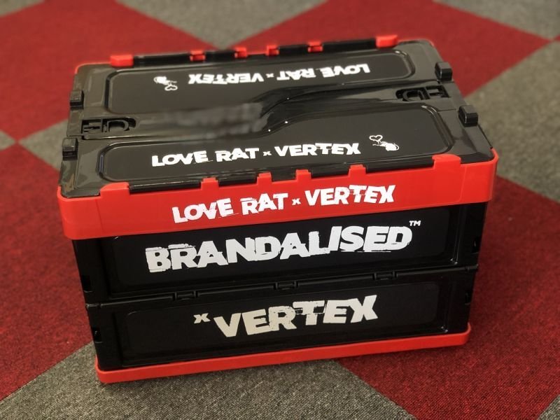 画像6: BRANDALISED x VERTEX　バンクシー”Love Rat”　折りタタミ式コンテナBOX（BANKSY ART FOLDABLE CONTAINER BOX） (6)