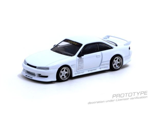 画像2: 1/64 VERTEX RIDGE S14 SILVIA /WHITE Lamley SPECIAL EDITION(ホワイトスペシャルエディション)TARMAC Works ダイキャスト (2)