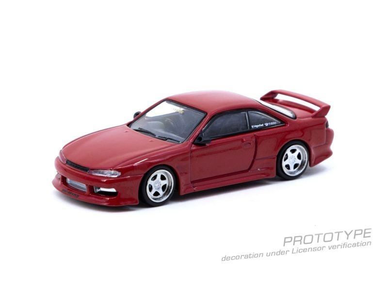 画像1: 1/64 VERTEX RIDGE S14 SILVIA /RED Metallic(レッドメタリック)TARMAC Works ダイキャスト