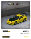 画像1: 1/64　VERTEX Mazda RX-7 FD3S/Yellow Metallic(イエローメタリック）TARMAC Works ダイキャスト (1)