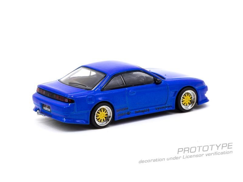 画像3: 1/64　VERTEX RIDGE S14 SILVIA /BLUE Metallic(ブルーメタリック）TARMAC Works ダイキャスト (3)