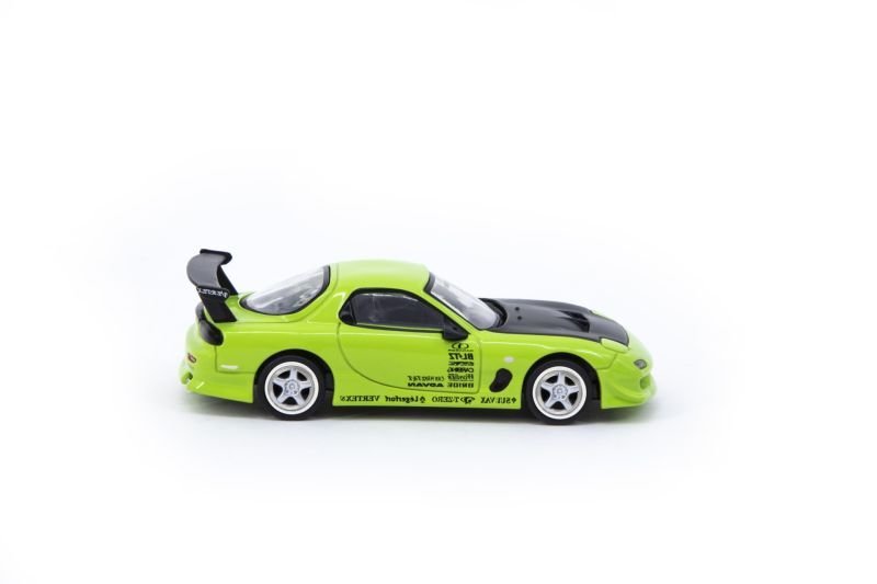 画像5: 1/64　VERTEX Mazda RX-7 FD3S/Light Green(ライトグリーン）TARMAC Works ダイキャスト (5)
