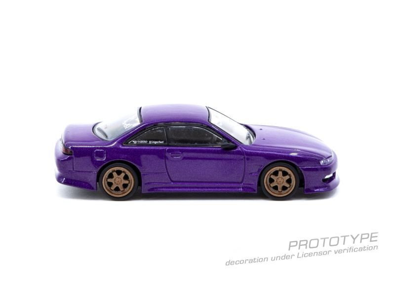 画像5: 1/64　VERTEX RIDGE S14 SILVIA /Purple Metallic(パープルメタリック）TARMAC Works ダイキャスト (5)
