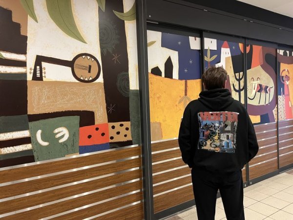 画像1: VERTEX BIG SILHOUETTE GRAFFITI HOODIE（ヴェルテックス ビッグシルエット　グラフティ フーディ）　 (1)
