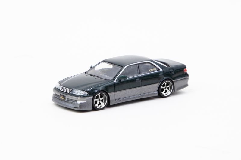 画像1: 1/64 VERTEX JZX100 MARK-2 Dark Green Metallic(ダークグリーンメタリック )TARMAC Works ダイキャスト