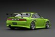 画像2: VERTEX RIDGE S14 SILVIA  Yellow Green／S14シルビア後期型（イエローグリーン）ワイドボディ仕様（1/18 Scale） (2)