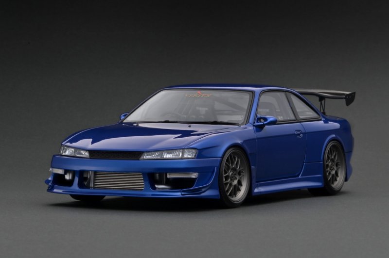 画像1: VERTEX RIDGE S14 SILVIA  Blue Metallic／S14シルビア後期型（ブルーメタリック）ワイドボディ仕様（1/18 Scale） (1)