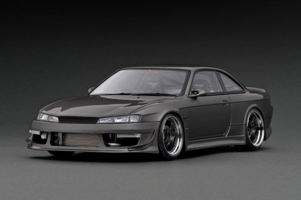 画像1: VERTEX RIDGE S14 SILVIA  Gun Metallic／S14シルビア後期型（ガンメタリック）ワイドボディ仕様（1/18 Scale） (1)