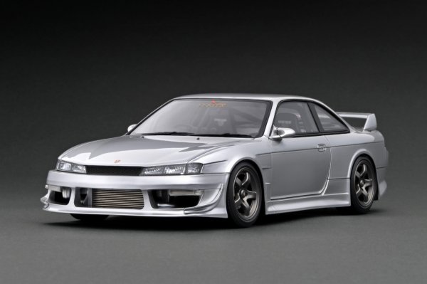 画像1: VERTEX RIDGE S14 SILVIA  Silver／S14シルビア後期型（シルバー）ワイドボディ仕様（1/18 Scale） (1)