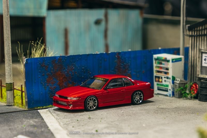 画像4: 【予約・限定】1/64 VERTEX Nissan Silvia S13 Red Metallic（レッドメタリック）TARMAC Works ダイキャスト (4)