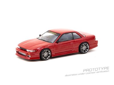 画像1: 【予約・限定】1/64 VERTEX Nissan Silvia S13 Red Metallic（レッドメタリック）TARMAC Works ダイキャスト