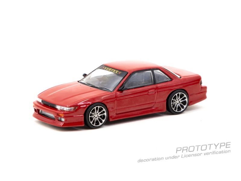 画像1: 【予約・限定】1/64 VERTEX Nissan Silvia S13 Red Metallic（レッドメタリック）TARMAC Works ダイキャスト