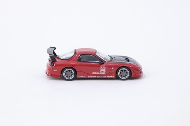 画像9: [予約・限定]1/64　VERTEX Mazda RX-7 FD3S　RED(レッド）TARMAC Works ダイキャスト (9)