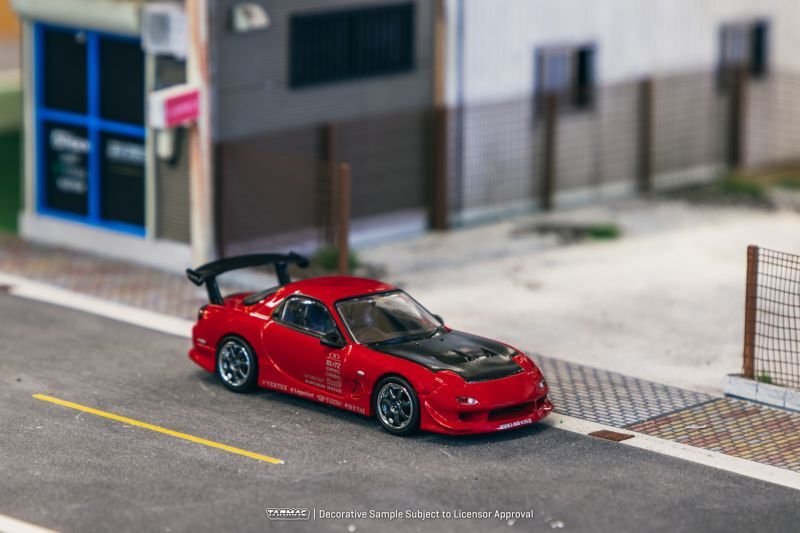 画像4: [予約・限定]1/64　VERTEX Mazda RX-7 FD3S　RED(レッド）TARMAC Works ダイキャスト (4)