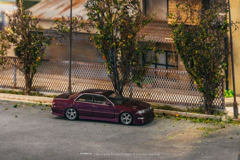 画像2: 【予約・限定】1/64  VERTEX Toyota Mark II JZX100 Purple Metallic （パープルメタ）TARMAC Works ダイキャスト (2)
