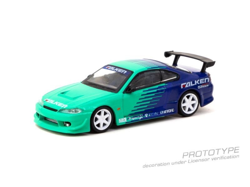 画像1: 【予約・限定】1/64　VERTEX RIDGE NISSAN S15 SILVIA  FALKEN/TARMAC Works ダイキャスト