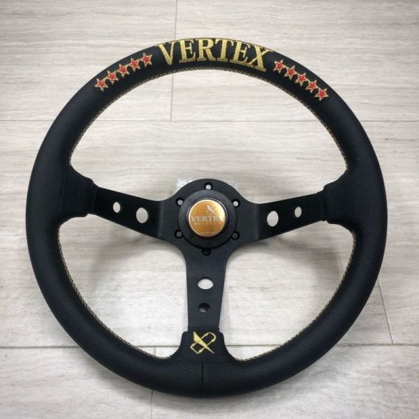 画像1: VERTEX ステアリング 「10STARS/GOLD」 90mmDEEP (1)