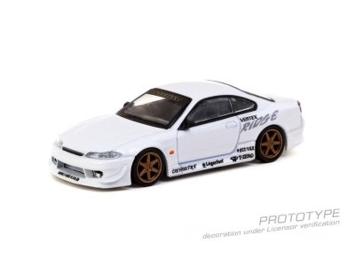 画像1: 【予約・限定】1/64　VERTEX Nissan Silvia S15, White Metallic, Lamley Special Edition/TARMAC Works ダイキャスト