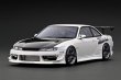 画像2: 【限定・超希少モデル】VERTEX RIDGE S14 SILVIA Pearl White with Engine／S14シルビア後期型エンジン付き（パールホワイト）ワイドボディ仕様（1/18 Scale） (2)