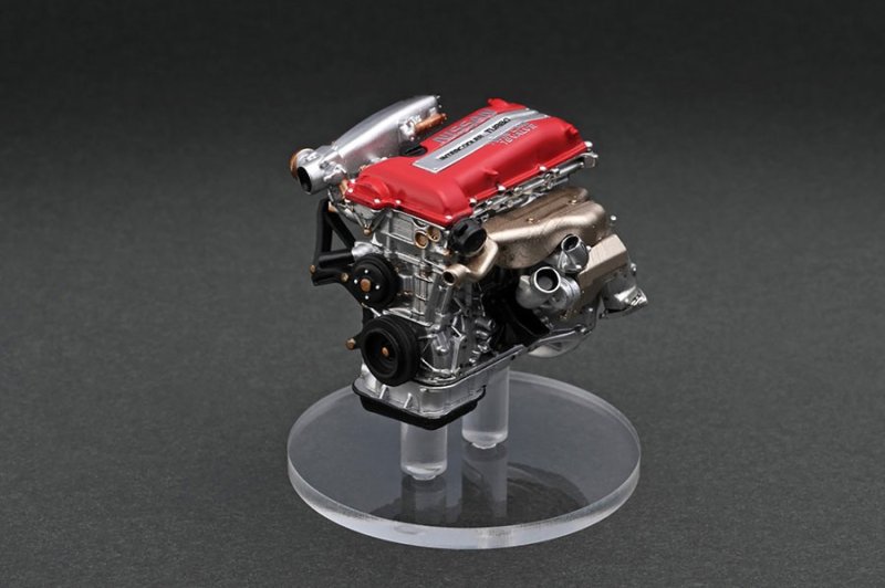 画像3: 【限定・超希少モデル】VERTEX RIDGE S14 SILVIA Pearl White with Engine／S14シルビア後期型エンジン付き（パールホワイト）ワイドボディ仕様（1/18 Scale）