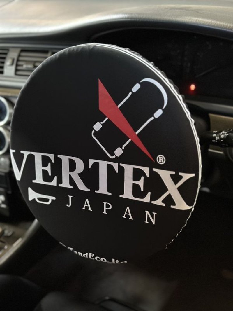 画像2: VERTEX Steering cover TYPE-1 BLACK(ヴェルテックス ステアリングカバー ブラック)
