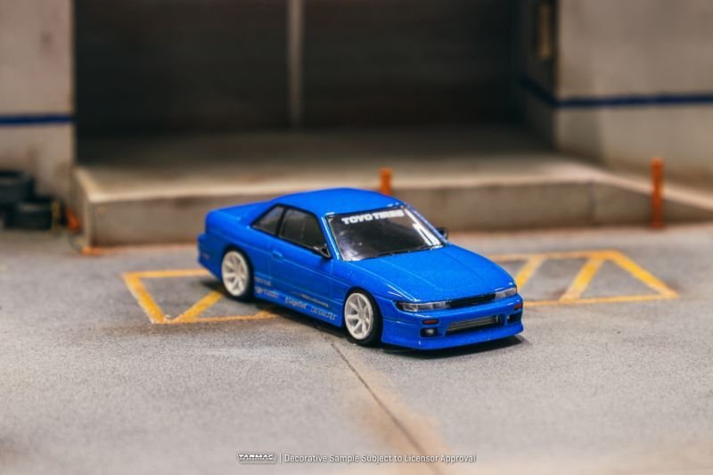 画像4: 【限定】1/64 VERTEX Nissan Silvia S13 BLUE Metallic TOYO TIRES（ブルメタ）TARMAC Works ダイキャスト (4)